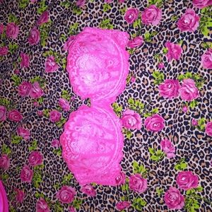 Pink victorias secret bra